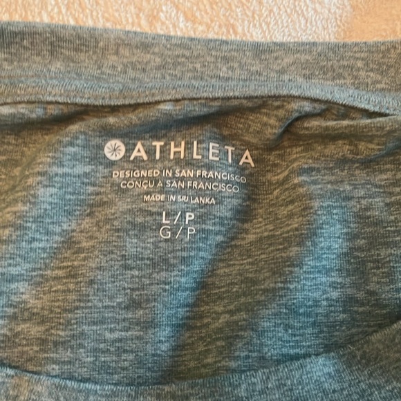 Athleta sage green sweatshirt size large petite - Picture 2 of 2